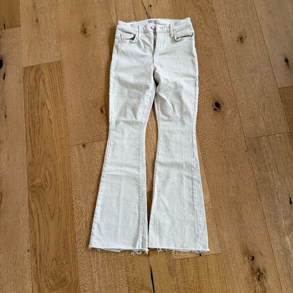 Mother The Weekender Fray Jeans - Fog, size 27